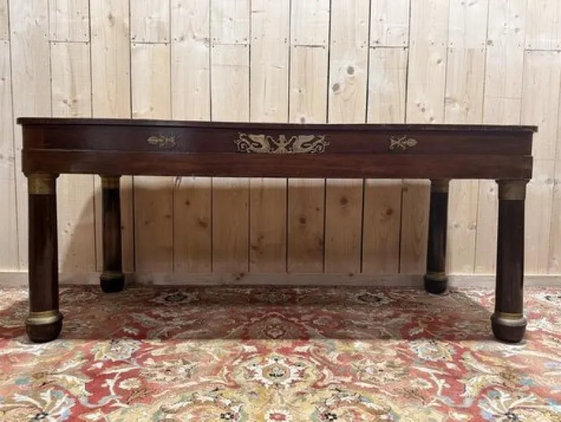 Sale Pamono Empire Mahogany Bureau Plat
