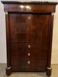Pamono Empire or Biedermeier Period Secretary> Secretaires