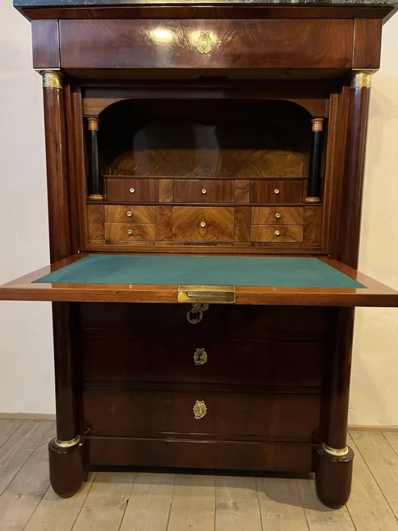 Pamono Empire or Biedermeier Period Secretary> Secretaires