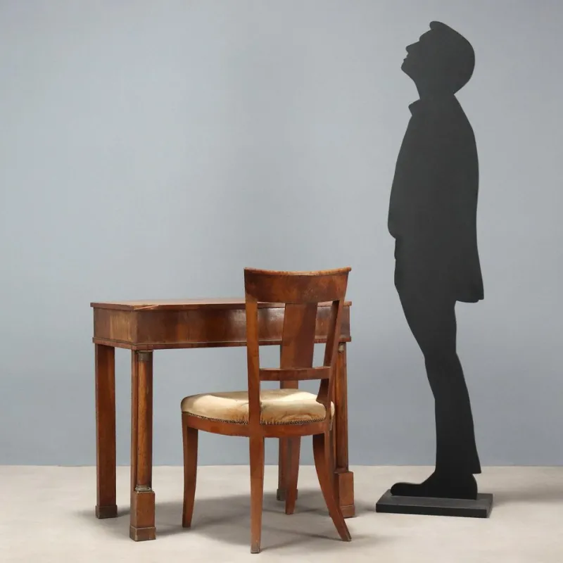 Pamono Empire Style Desk and Chair, Set of 2
