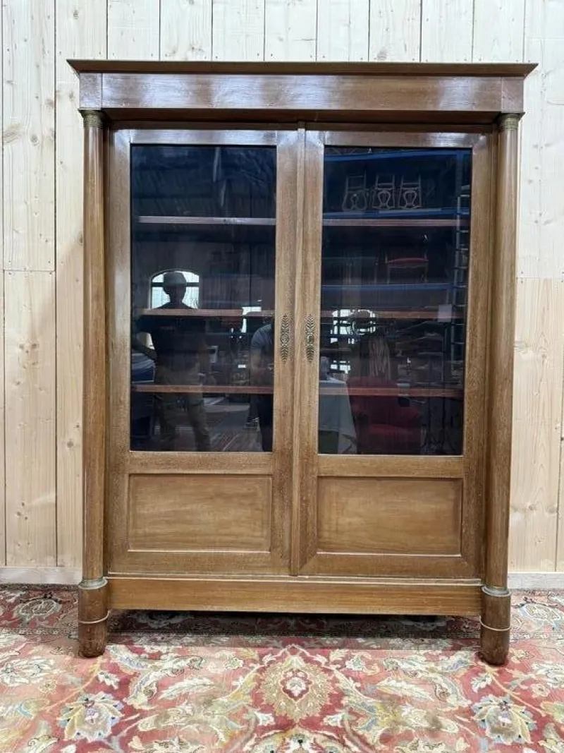 Outlet Pamono Empire Style Display Cabinet in Mahogany