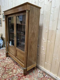 Outlet Pamono Empire Style Display Cabinet in Mahogany