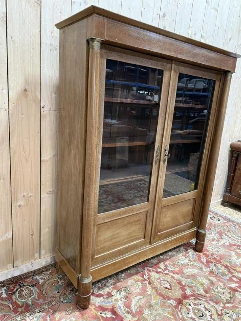 Outlet Pamono Empire Style Display Cabinet in Mahogany