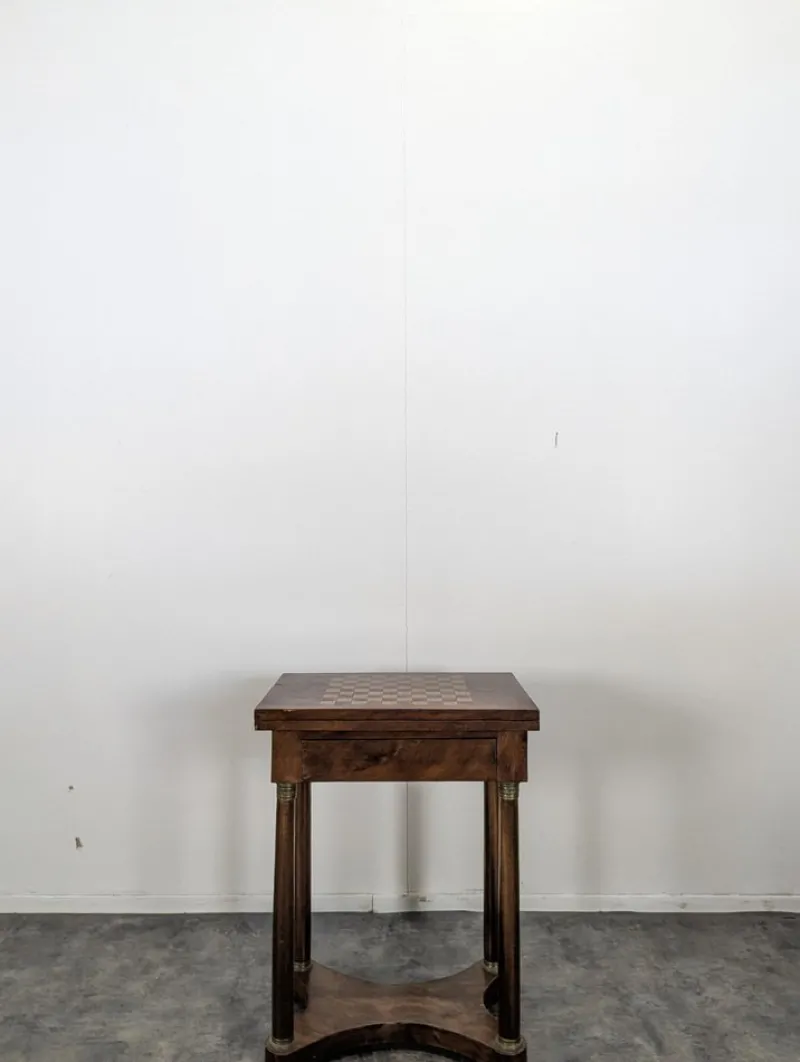 Pamono Empire Style Game Table in Mahogany> Game Tables