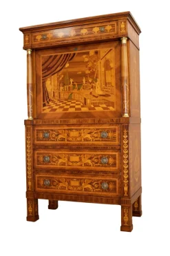 Outlet Pamono Empire Style Inlaid Secretaire, 1990s