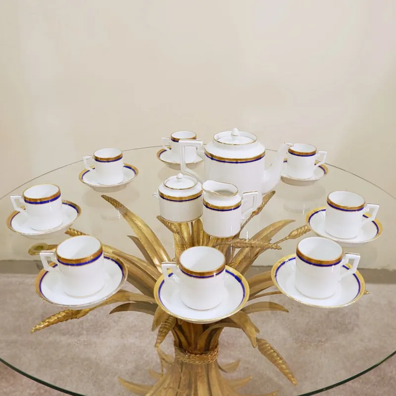 Pamono Empire Style Porcelain Tea Set by Richard Ginori, Set of 43> Coffee & Tea Service