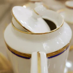 Pamono Empire Style Porcelain Tea Set by Richard Ginori, Set of 43><noscript><img width=