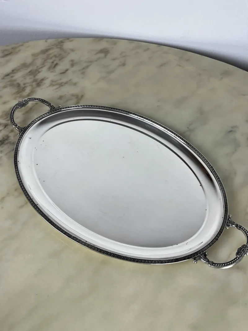 Pamono Empire Style Silver Tea or Coffee Service, Italy, 1980s, Set of 5> Coffee & Tea Service