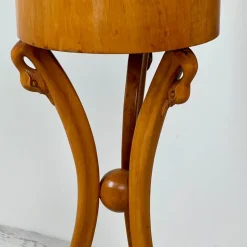 Pamono Empire Style Swan-Neck Circular Fruitwood Jardinières, Set of 2><noscript><img width=