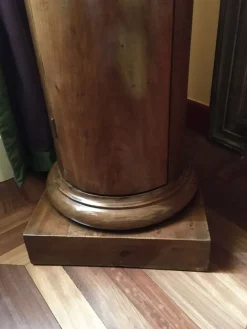 Pamono Empire Walnut Column with Door and Container, 1790s><noscript><img width=
