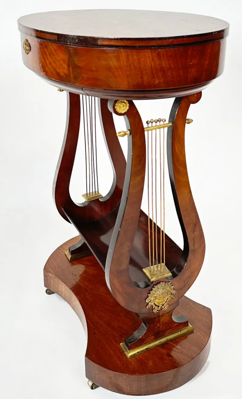 Pamono Empire Worktable by Jean Joseph Chapuis, 1810> Worktables & Workbenches