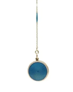 Pamono Enamel Photo Locket Necklace><noscript><img width=