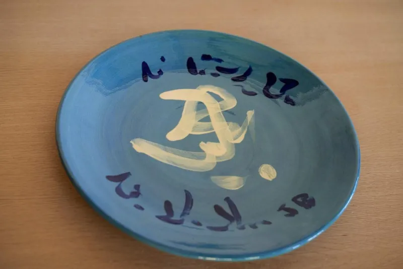 Outlet Pamono Enamel Plate by Jean-Baptiste Van den Heede