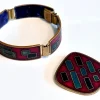 Clearance Pamono Enameled Bracelet and Pendant from Wilhelm Leyser, 1960s, Set of 2