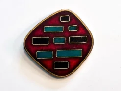 Clearance Pamono Enameled Bracelet and Pendant from Wilhelm Leyser, 1960s, Set of 2
