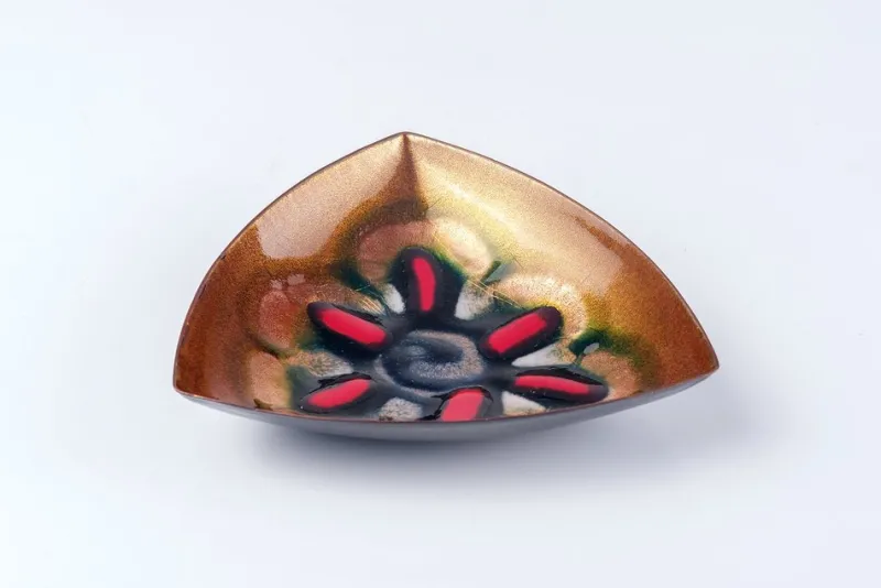 Pamono Enameled Copper Tray from Cellini, Pesaro> Trays