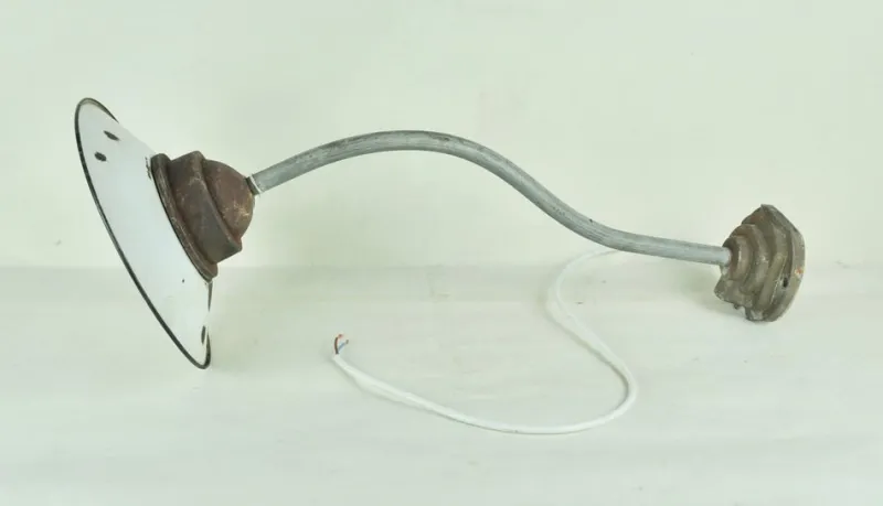 Clearance Pamono Enameled Metal Garden Light, 1940s