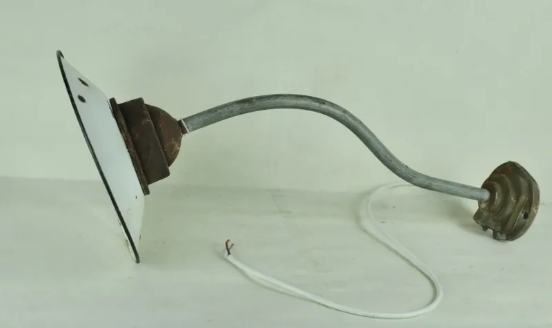 Clearance Pamono Enameled Metal Garden Light, 1940s