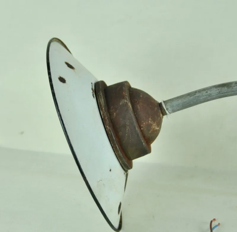 Clearance Pamono Enameled Metal Garden Light, 1940s