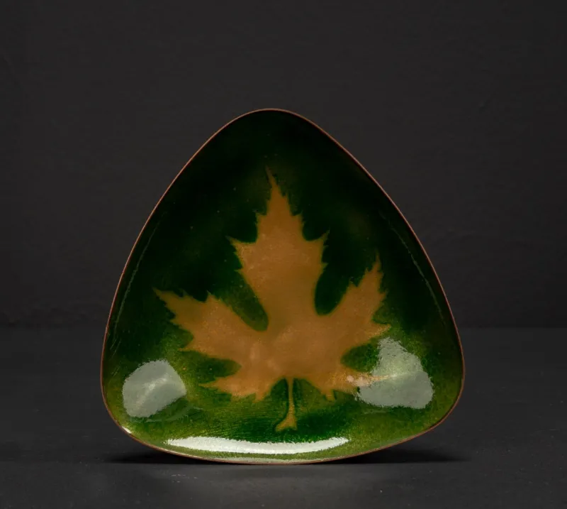New Pamono Enamelled Brass Bowl in the style of Studio Cellini, Pesaro, 1960s