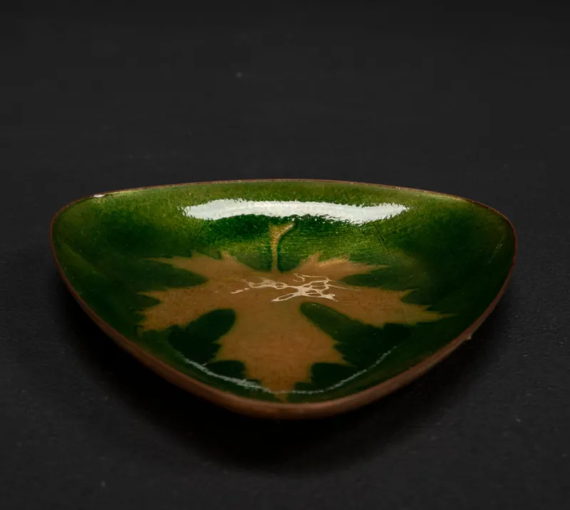 New Pamono Enamelled Brass Bowl in the style of Studio Cellini, Pesaro, 1960s