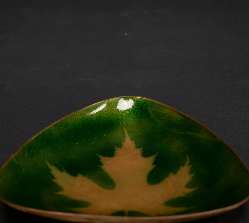 New Pamono Enamelled Brass Bowl in the style of Studio Cellini, Pesaro, 1960s