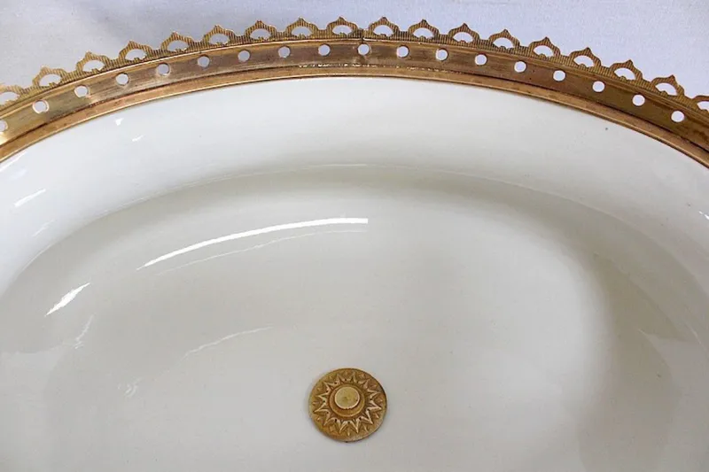 Online Pamono Enamelled Porcelain Planter, Late 19th-Century