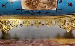 Online Pamono Enamelled Porcelain Planter, Late 19th-Century