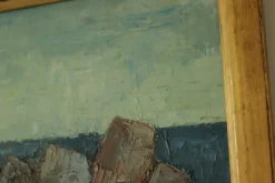 Outlet Pamono Enar Johansson, Motif from Strandhagen, Arild, 1970s, Oil Painting, Framed