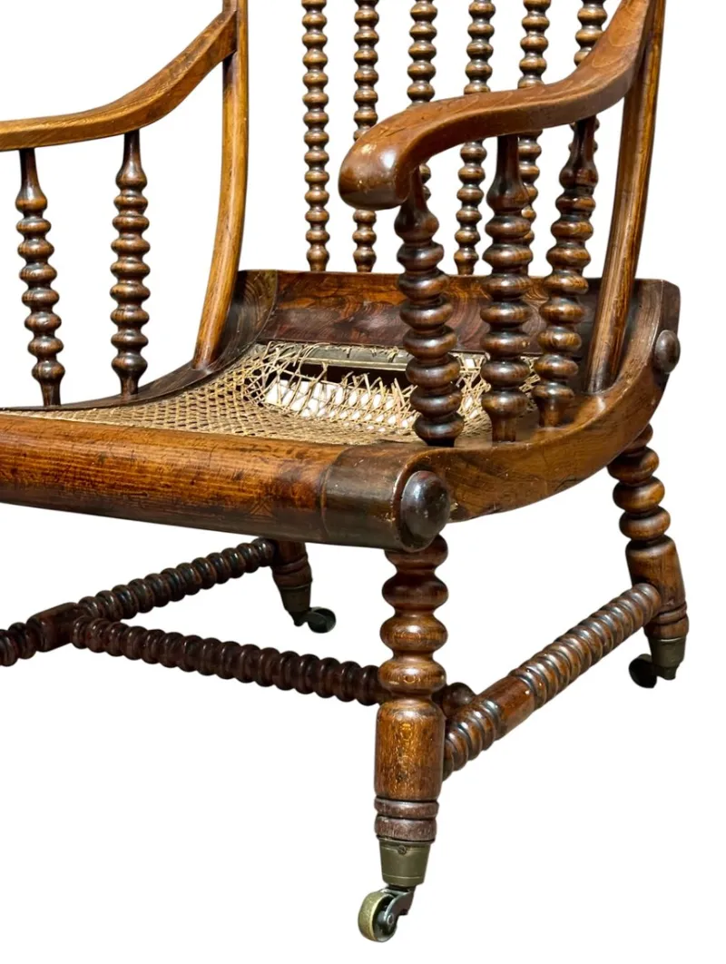 Pamono English Bobbin Chair in Oak> Lounge Chairs & Armchairs