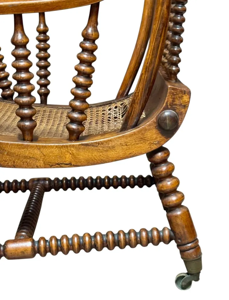 Pamono English Bobbin Chair in Oak> Lounge Chairs & Armchairs
