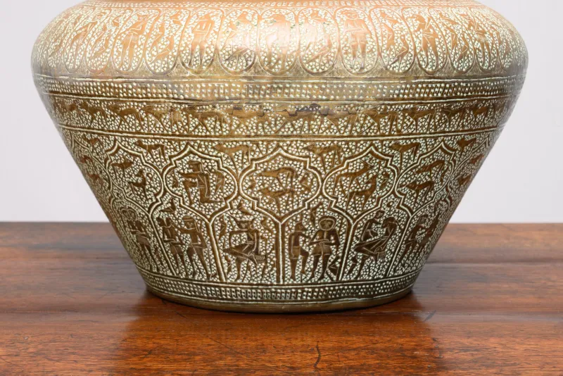 New Pamono English Brass Jardiniere, 1930s