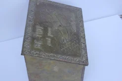 Pamono English Brass Shoe Shine Stand><noscript><img width=