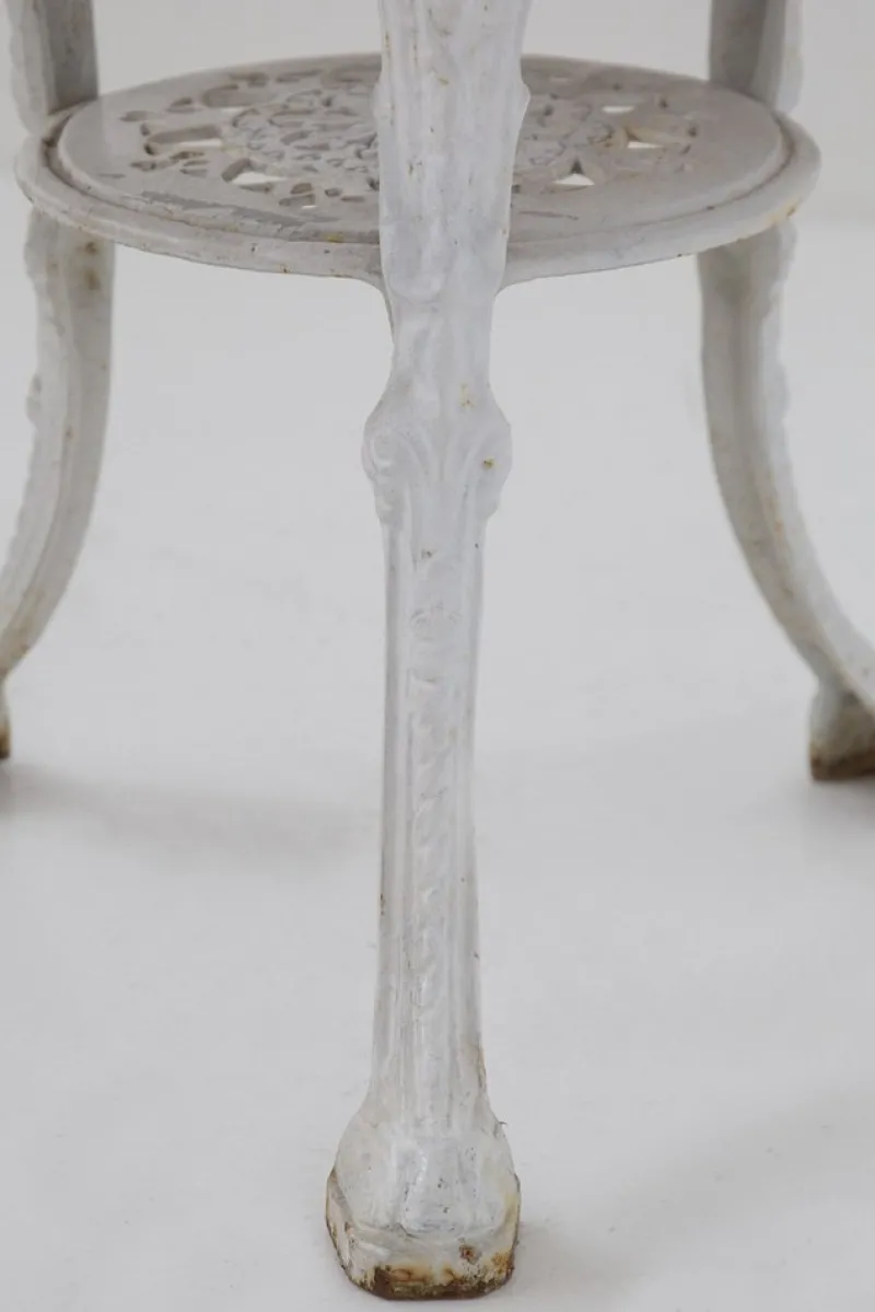 Hot Pamono English Cast Iron and Wooden Table, 1890s