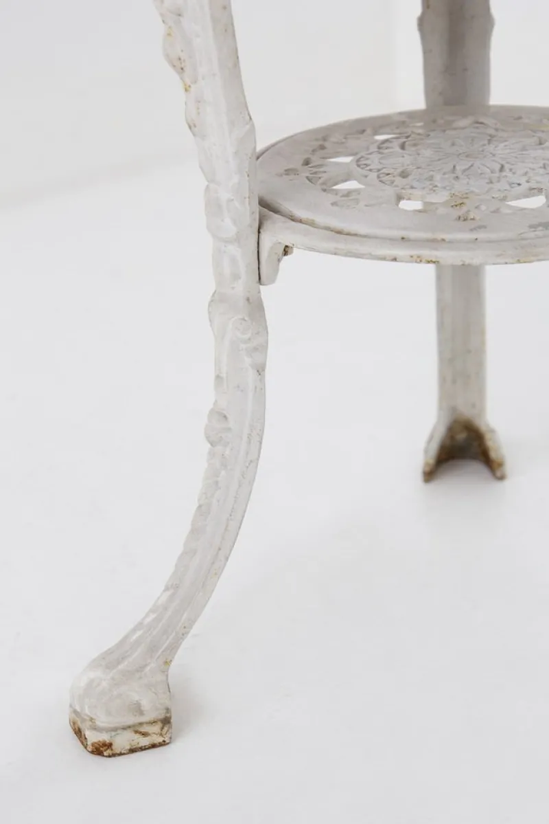 Hot Pamono English Cast Iron and Wooden Table, 1890s