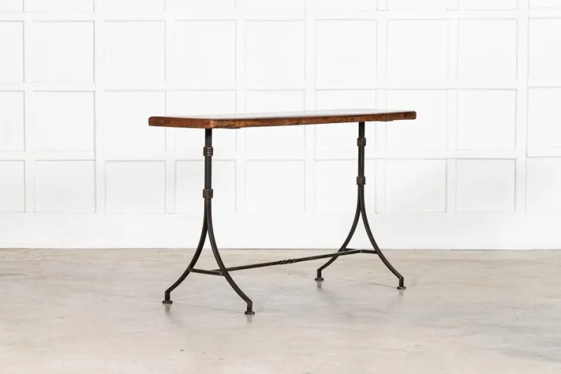 Pamono English Cast Iron Console Table, 1920s> Console Tables