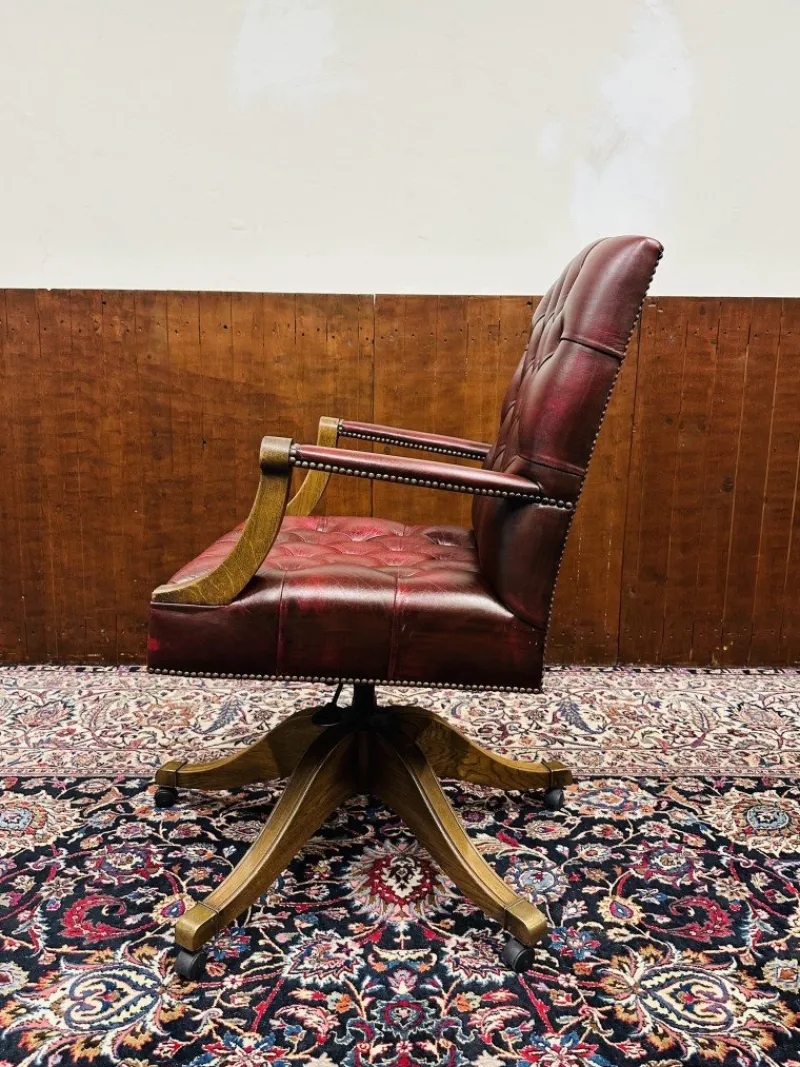 Pamono English Chesterfield Desk Chair> Office Chairs