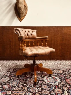 Hot Pamono English Classic Chair in Leather