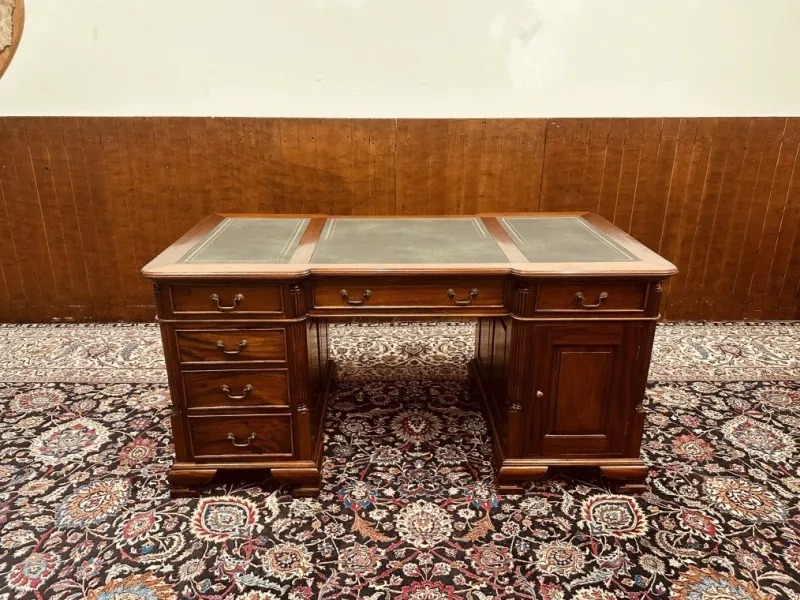 Best Pamono English Classic Desk with Green Inlay