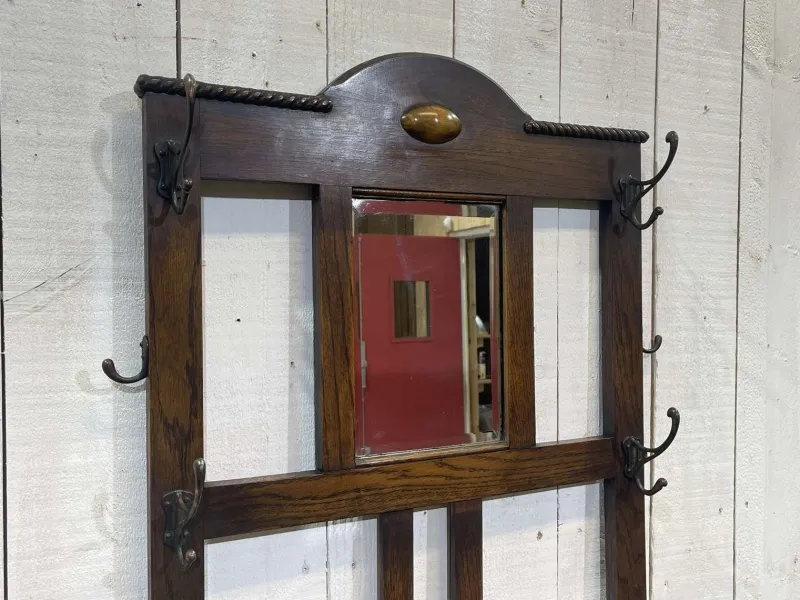 Pamono English Coat Rack in Oak> Racks, Hooks & Valets