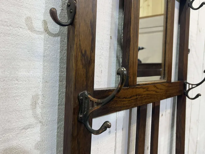 Pamono English Coat Rack in Oak> Racks, Hooks & Valets