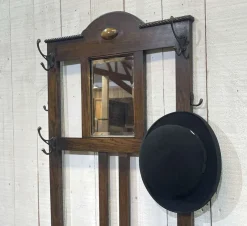 Pamono English Coat Rack in Oak><noscript><img width=