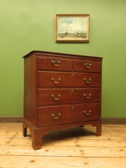 Pamono English Cottage Oak Chest of Drawers, 1700s><noscript><img width=