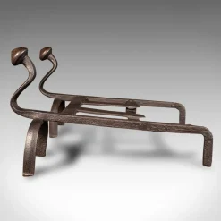 Online Pamono English Country House Log Burner in Cast Iron Fire Grate, 1850s