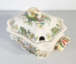 Pamono English Decorated Ceramic Service from Mason's, 1950s, Set of 41><noscript><img width=