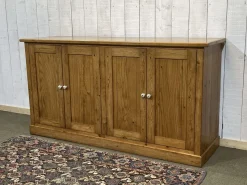 Pamono English 4-Door Fir Sideboard, 1950s><noscript><img width=