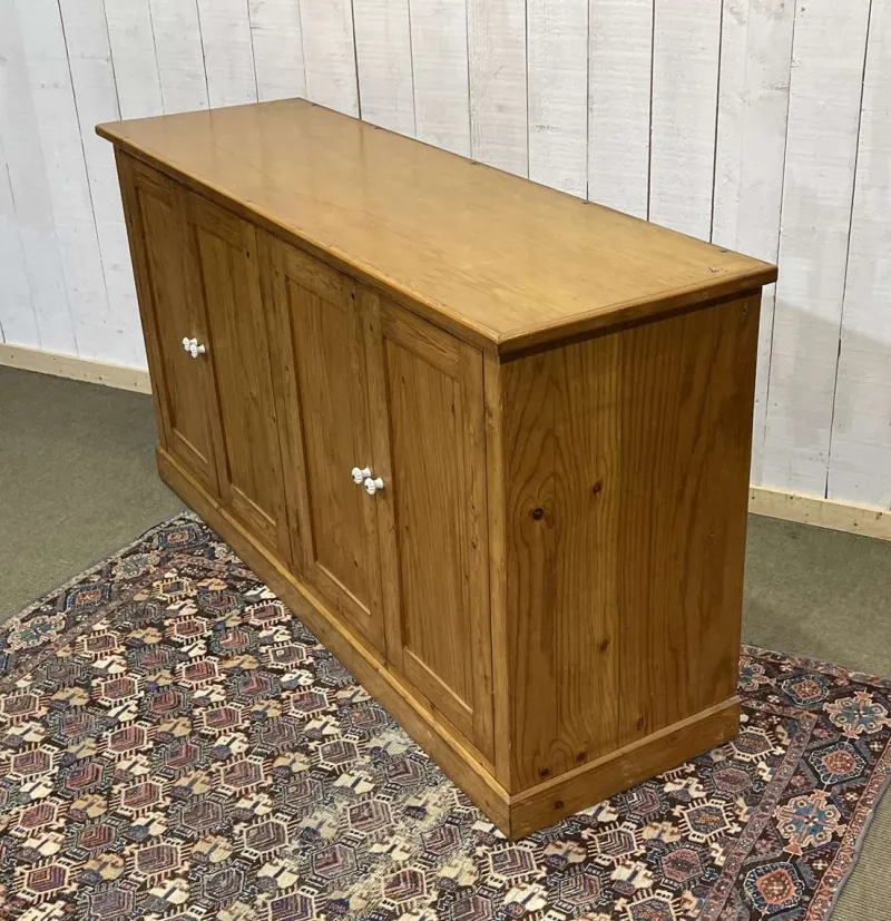 Pamono English 4-Door Fir Sideboard, 1950s> Sideboards & Buffets