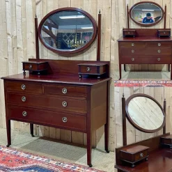 New Pamono English Dressing Table in Mahogany, 1930s
