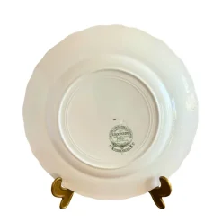 New Pamono English Earthenware Lafayette Dinner Service with Green Ribbon and Floral Garlands from Ridgways, 1890, Set of 26