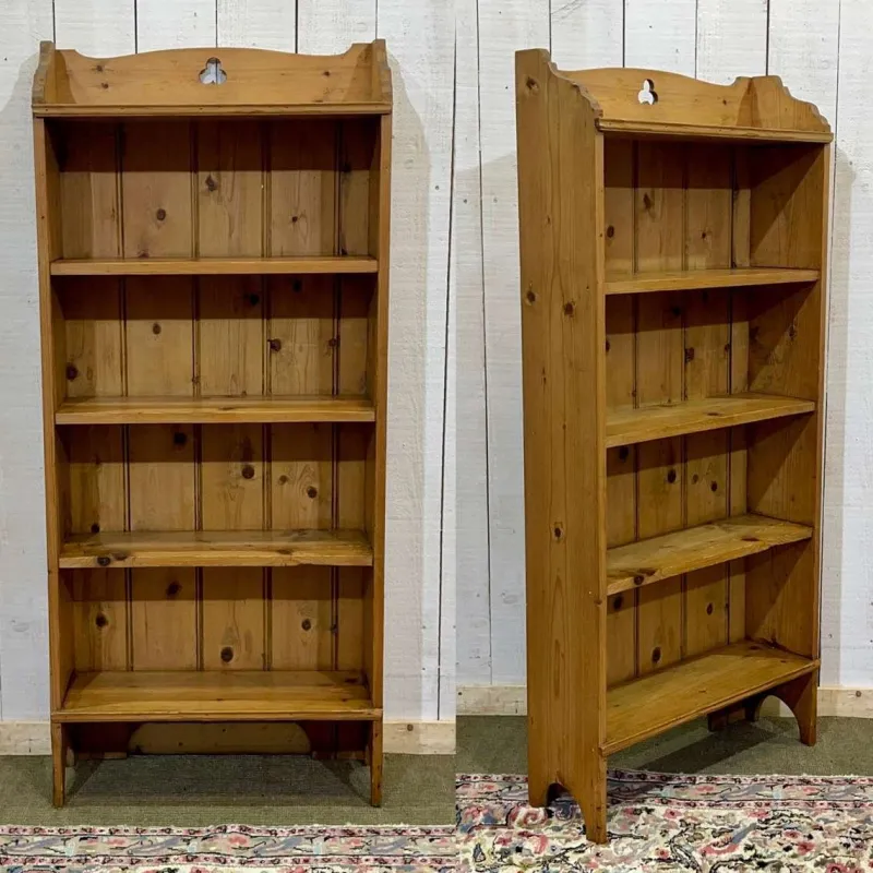 Pamono English Fir Bookcase, 1900s> Shelves & Wall Units